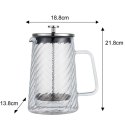 ZAPARZACZ TŁOKOWY DO KAWY/HERBATY TERMICZNY 1000ml KLAUSBERG KB-7764 KLAUSBERG