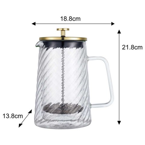 ZAPARZACZ TŁOKOWY DO KAWY/HERBATY TERMICZNY 1000ml KLAUSBERG KB-7767 KLAUSBERG ZAPARZACZ TŁOKOWY DO KAWY/HERBATY TERMICZNY 1000ml KLAUSBERG KB-7767 KLAUSBERG