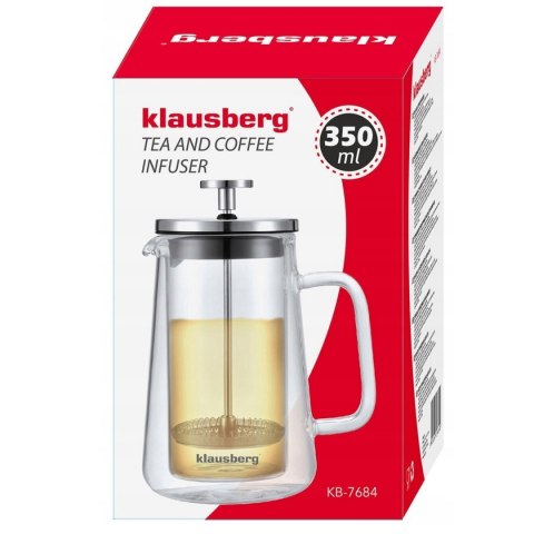 ZAPARZACZ TŁOKOWY DO KAWY/HERBATY TERMICZNY 350ml KLAUSBERG KB-7684 KLAUSBERG ZAPARZACZ TŁOKOWY DO KAWY/HERBATY TERMICZNY 350ml KLAUSBERG KB-7684 KLAUSBERG