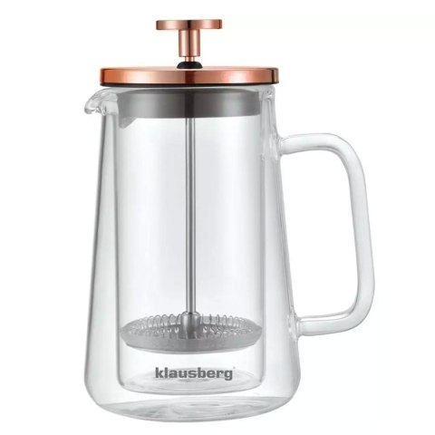 ZAPARZACZ TŁOKOWY DO KAWY/HERBATY TERMICZNY 350ml KLAUSBERG KB-7723 KLAUSBERG ZAPARZACZ TŁOKOWY DO KAWY/HERBATY TERMICZNY 350ml KLAUSBERG KB-7723 KLAUSBERG