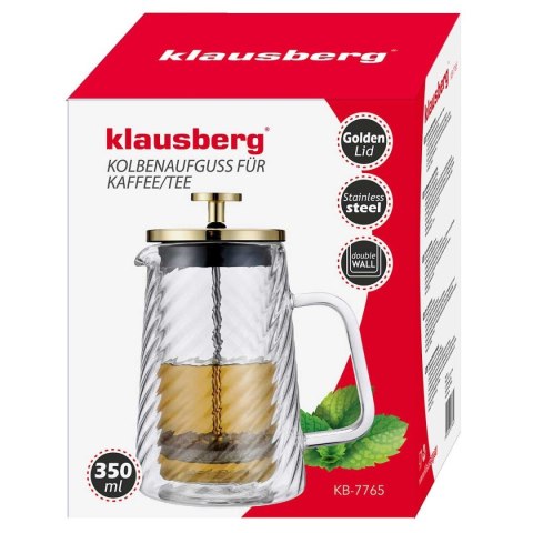 ZAPARZACZ TŁOKOWY DO KAWY/HERBATY TERMICZNY 350ml KLAUSBERG KB-7765 KLAUSBERG ZAPARZACZ TŁOKOWY DO KAWY/HERBATY TERMICZNY 350ml KLAUSBERG KB-7765 KLAUSBERG