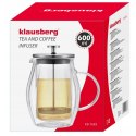 ZAPARZACZ TŁOKOWY DO KAWY/HERBATY TERMICZNY 600ml KLAUSBERG KB-7683 KLAUSBERG