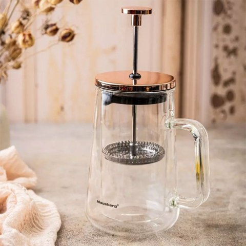 ZAPARZACZ TŁOKOWY DO KAWY/HERBATY TERMICZNY 600ml KLAUSBERG KB-7724 KLAUSBERG ZAPARZACZ TŁOKOWY DO KAWY/HERBATY TERMICZNY 600ml KLAUSBERG KB-7724 KLAUSBERG