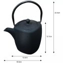 ZAPARZACZ ŻELIWNY 900ml Z FILTREM KINGHOFF KH-1818 KINGHOFF
