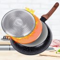 ZESTAW 3 PATELNI GRANITOWYCH BLACK&WOOD 20/24/28 cm 199011 VILDE