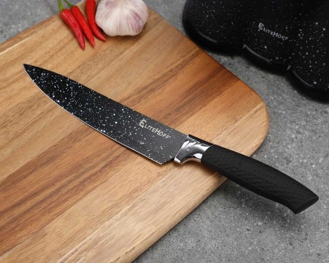 ZESTAW 5 KUCHENNYCH NOŻY MARMURKOWYCH Z OBIERACZKĄ E-6192 ELITEHOFF ZESTAW 5 KUCHENNYCH NOŻY MARMURKOWYCH Z OBIERACZKĄ E-6192 ELITEHOFF