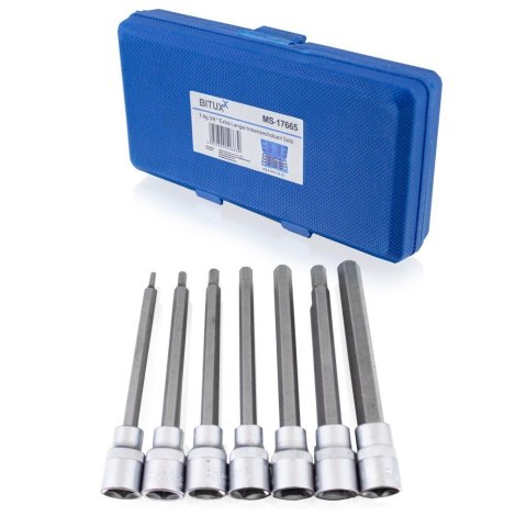 Zestaw Długich Nasadek TORX SPLINE XZN HEX 3/8" 110mm 21 el. Bituxx Zestaw Długich Nasadek TORX SPLINE XZN HEX 3/8" 110mm 21 el. Bituxx