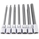 Zestaw Długich Nasadek TORX SPLINE XZN HEX 3/8" 110mm 21 el. Bituxx