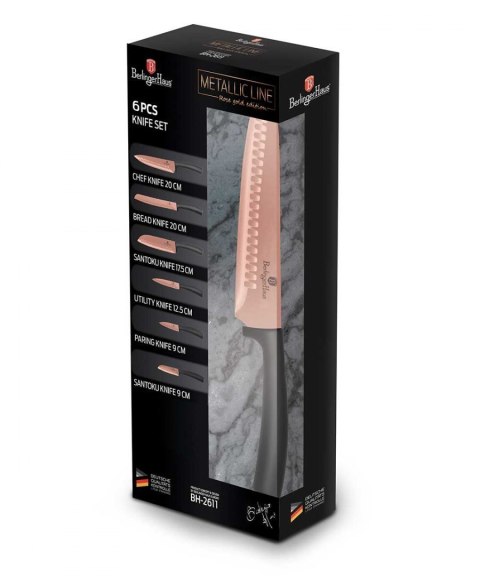 ZESTAW NOŻY KUCHENNYCH BERLINGER HAUS BH-2611 ROSE GOLD BERLINGER HAUS ZESTAW NOŻY KUCHENNYCH BERLINGER HAUS BH-2611 ROSE GOLD BERLINGER HAUS