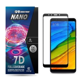 Crong 7D Nano Flexible Glass - Szkło hybrydowe 9H na cały ekran Xiaomi Redmi 5 Crong