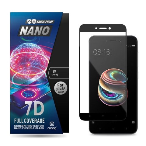 Crong 7D Nano Flexible Glass - Szkło hybrydowe 9H na cały ekran Xiaomi Redmi 5A Crong Crong 7D Nano Flexible Glass - Szkło hybrydowe 9H na cały ekran Xiaomi Redmi 5A Crong