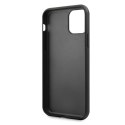 Karl Lagerfeld Double Layers Tempered Glass Glitter Signature Case - Etui iPhone 11 Pro Max (czerwony) Karl Lagerfeld