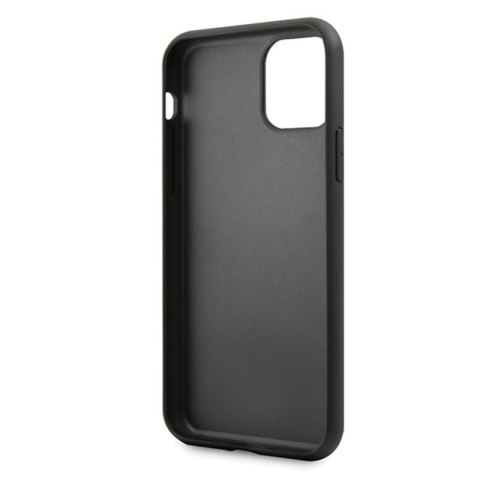 Karl Lagerfeld Double Layers Tempered Glass Glitter Signature Case - Etui iPhone 11 Pro Max (czerwony) Karl Lagerfeld Karl Lagerfeld Double Layers Tempered Glass Glitter Signature Case - Etui iPhone 11 Pro Max (czerwony) Karl Lagerfeld