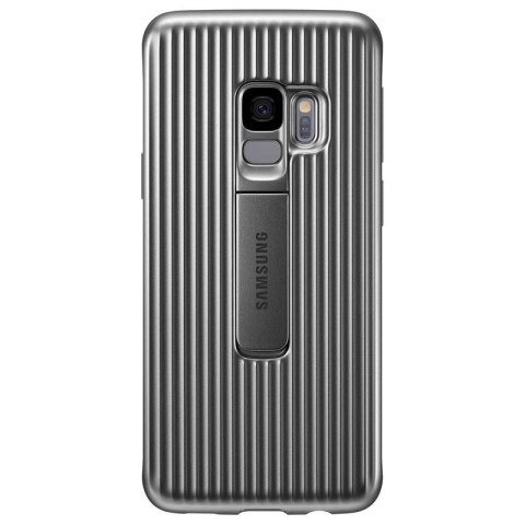 Samsung Protective Standing Cover - Etui Samsung Galaxy S9 z podstawką (srebrny) Samsung Samsung Protective Standing Cover - Etui Samsung Galaxy S9 z podstawką (srebrny) Samsung