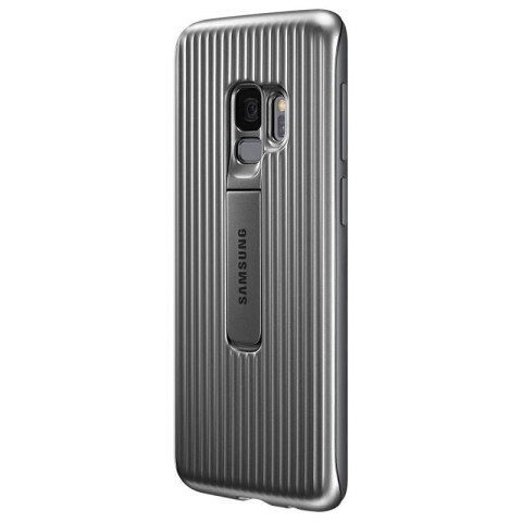 Samsung Protective Standing Cover - Etui Samsung Galaxy S9 z podstawką (srebrny) Samsung Samsung Protective Standing Cover - Etui Samsung Galaxy S9 z podstawką (srebrny) Samsung