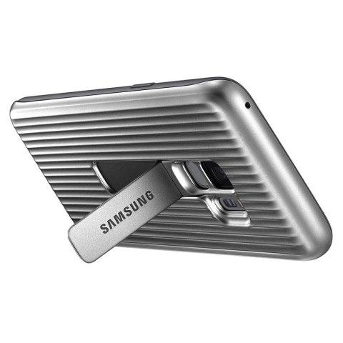 Samsung Protective Standing Cover - Etui Samsung Galaxy S9 z podstawką (srebrny) Samsung Samsung Protective Standing Cover - Etui Samsung Galaxy S9 z podstawką (srebrny) Samsung