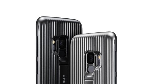 Samsung Protective Standing Cover - Etui Samsung Galaxy S9 z podstawką (srebrny) Samsung Samsung Protective Standing Cover - Etui Samsung Galaxy S9 z podstawką (srebrny) Samsung