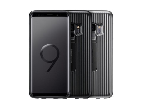 Samsung Protective Standing Cover - Etui Samsung Galaxy S9 z podstawką (srebrny) Samsung Samsung Protective Standing Cover - Etui Samsung Galaxy S9 z podstawką (srebrny) Samsung