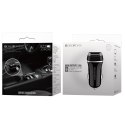 Borofone - ładowarka samochodowa 2x USB, czarny Borofone