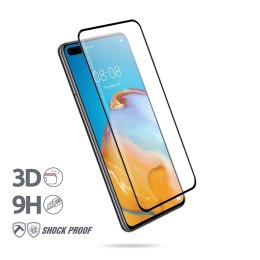 Crong 3D Armour Glass - Szkło hartowane 9H na cały ekran Huawei P40 + ramka instalacyjna Crong