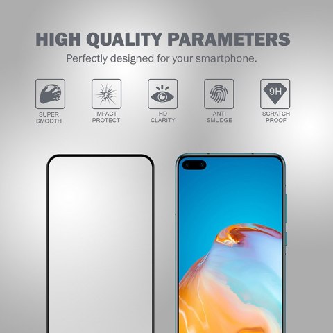 Crong 3D Armour Glass - Szkło hartowane 9H na cały ekran Huawei P40 + ramka instalacyjna Crong Crong 3D Armour Glass - Szkło hartowane 9H na cały ekran Huawei P40 + ramka instalacyjna Crong
