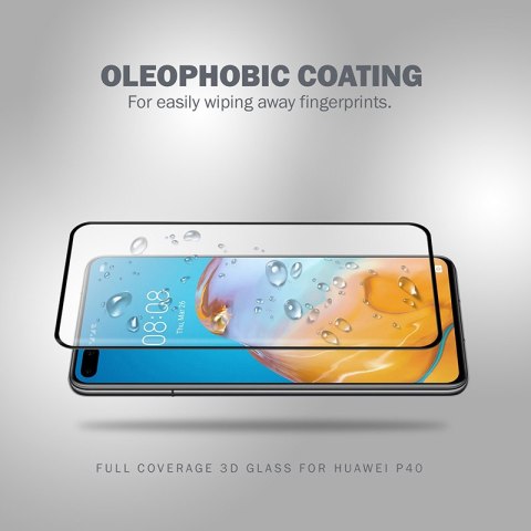 Crong 3D Armour Glass - Szkło hartowane 9H na cały ekran Huawei P40 + ramka instalacyjna Crong Crong 3D Armour Glass - Szkło hartowane 9H na cały ekran Huawei P40 + ramka instalacyjna Crong