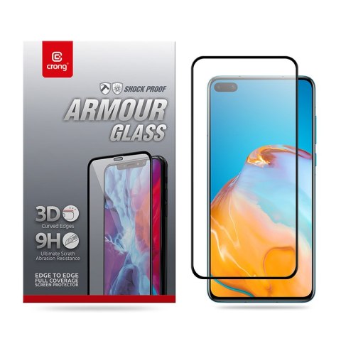 Crong 3D Armour Glass - Szkło hartowane 9H na cały ekran Huawei P40 + ramka instalacyjna Crong Crong 3D Armour Glass - Szkło hartowane 9H na cały ekran Huawei P40 + ramka instalacyjna Crong