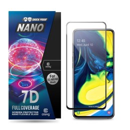Crong 7D Nano Flexible Glass - Szkło hybrydowe 9H na cały ekran Samsung Galaxy A80 / A90 Crong