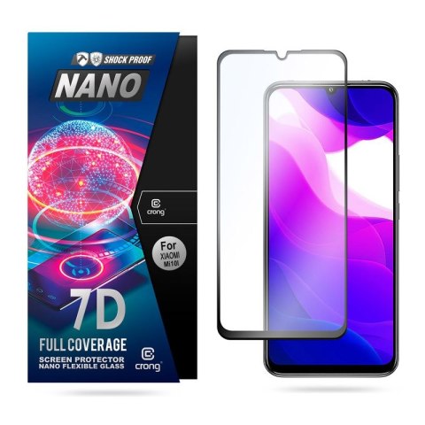 Crong 7D Nano Flexible Glass - Szkło hybrydowe 9H na cały ekran Xiaomi Mi 10 Lite Crong Crong 7D Nano Flexible Glass - Szkło hybrydowe 9H na cały ekran Xiaomi Mi 10 Lite Crong