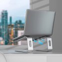 Crong AluBench - Aluminiowa podstawka do laptopa (srebrny) Crong