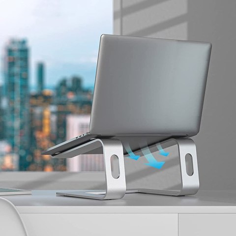 Crong AluBench - Aluminiowa podstawka do laptopa (srebrny) Crong Crong AluBench - Aluminiowa podstawka do laptopa (srebrny) Crong