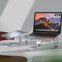 Crong AluBench - Aluminiowa podstawka do laptopa (srebrny) Crong