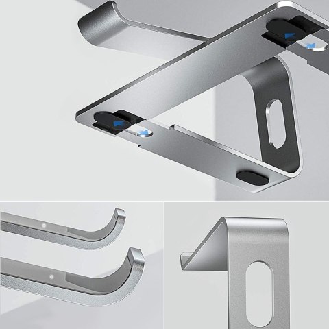 Crong AluBench - Aluminiowa podstawka do laptopa (srebrny) Crong Crong AluBench - Aluminiowa podstawka do laptopa (srebrny) Crong