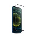 Crong Anti-Bacterial 3D Armour Glass - Szkło hartowane 9H na cały ekran iPhone 12 Mini + ramka instalacyjna Crong