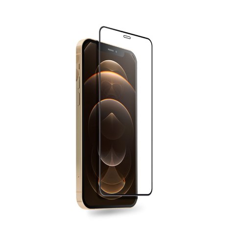 Crong Anti-Bacterial 3D Armour Glass - Szkło hartowane 9H na cały ekran iPhone 12 Pro Max + ramka instalacyjna Crong Crong Anti-Bacterial 3D Armour Glass - Szkło hartowane 9H na cały ekran iPhone 12 Pro Max + ramka instalacyjna Crong