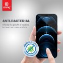 Crong Anti-Bacterial 3D Armour Glass - Szkło hartowane 9H na cały ekran iPhone 12 Pro Max + ramka instalacyjna Crong