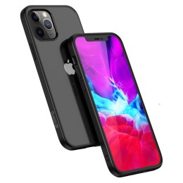Crong Clear Cover - Etui iPhone 12 Pro Max (czarny) Crong