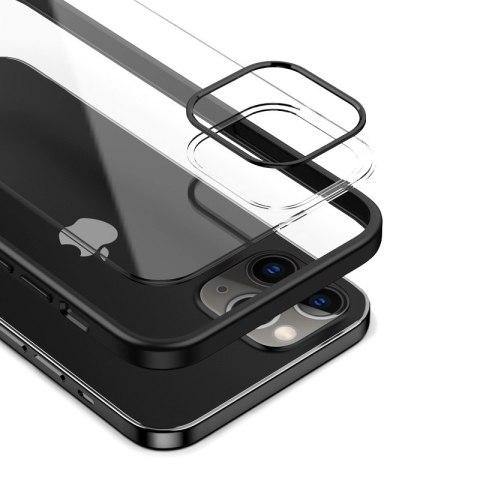 Crong Clear Cover - Etui iPhone 12 Pro Max (czarny) Crong Crong Clear Cover - Etui iPhone 12 Pro Max (czarny) Crong