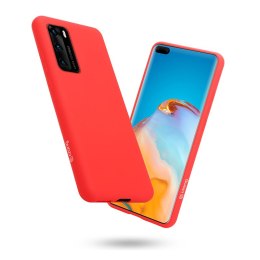 Crong Color Cover - Etui Huawei P40 (czerwony) Crong