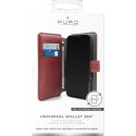 PURO Universal Wallet 360° - Uniwersalne etui obrotowe z kieszeniami na karty, rozmiar XL (czerwony) Puro