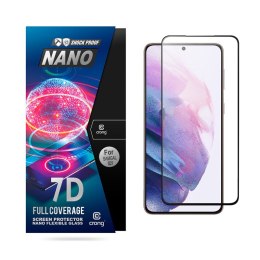 Crong 7D Nano Flexible Glass - Niepękające szkło hybrydowe 9H na cały ekran Samsung Galaxy S21 Crong