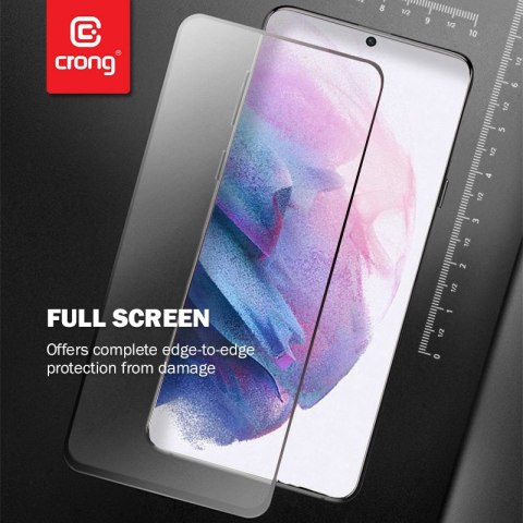 Crong 7D Nano Flexible Glass - Niepękające szkło hybrydowe 9H na cały ekran Samsung Galaxy S21 Crong Crong 7D Nano Flexible Glass - Niepękające szkło hybrydowe 9H na cały ekran Samsung Galaxy S21 Crong
