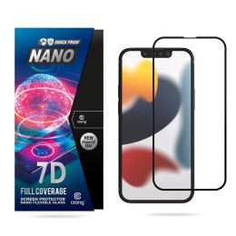 Crong 7D Nano Flexible Glass - Niepękające szkło hybrydowe 9H na cały ekran iPhone 13 mini Crong