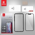 Crong Anti-Bacterial 3D Armour Glass - Szkło hartowane 9H na cały ekran iPhone 13 mini + ramka instalacyjna Crong