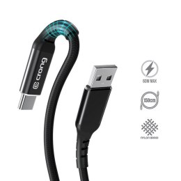 Crong Armor Link - Kabel 60W PD 3A USB-A do USB-C 150cm (czarny) Crong