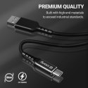 Crong Armor Link - Kabel 60W PD 3A USB-A do USB-C 150cm (czarny) Crong