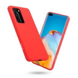 Crong Color Cover - Etui Huawei P40 Pro (czerwony) Crong