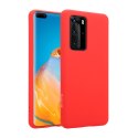 Crong Color Cover - Etui Huawei P40 Pro (czerwony) Crong