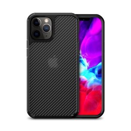 Crong Hybrid Carbon - Etui iPhone 12 Pro Max (czarny) Crong