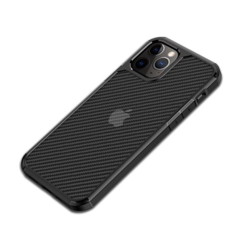 Crong Hybrid Carbon - Etui iPhone 12 Pro Max (czarny) Crong Crong Hybrid Carbon - Etui iPhone 12 Pro Max (czarny) Crong